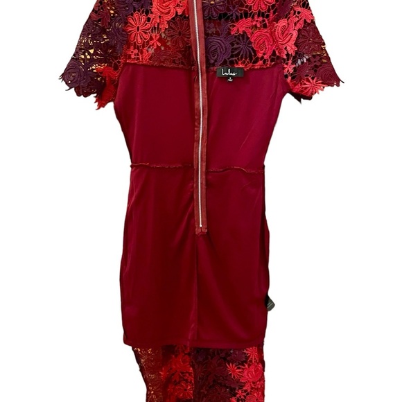 Lulu’s Lace Midi Dress, Size S, Partially Lined, Short Sleeves, Party Dr… - Picture 8 of 15